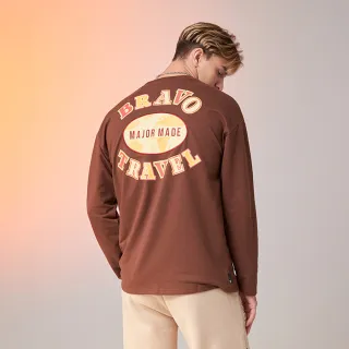 【MAJOR MADE】迷彩地球刺繡長TEE(刺繡 迷彩地球 長T)