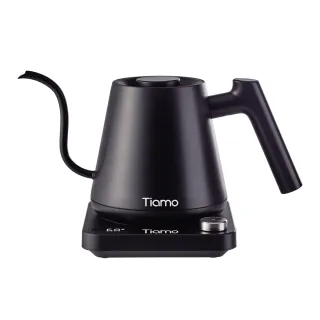 【Tiamo】電子溫控細口壺電子溫控壺 600ml 110V - 黑色(HG2440)