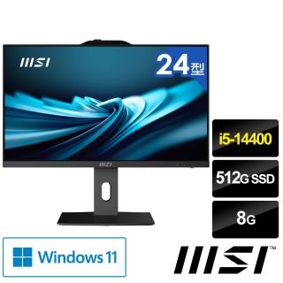 【MSI 微星】24型 i5 液晶電腦(PRO AP242P 14M-619TW/i5-14400/8G/512G SSD/Win11)