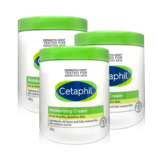【Cetaphil】長效潤膚霜 550g 3入組(溫和乳霜 全新包裝配方升級)