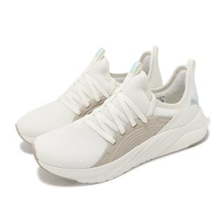 【PUMA】慢跑鞋 Softride Sophia 2 Emboss Wns 女鞋 米白 襪套式 緩震 運動鞋(379789-04)