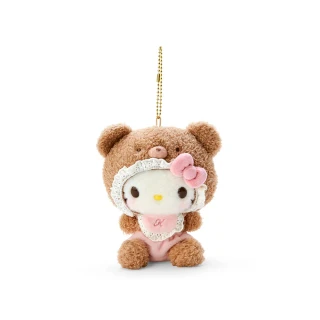 【SANRIO 三麗鷗】拿鐵小熊系列 熊寶寶造型玩偶吊飾 Hello Kitty