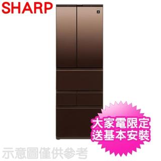 【SHARP 夏普】504公升自動除菌離子六門璀璨棕(SJ-GK51AT-T)