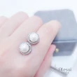 【Alesai 艾尼希亞】925純銀 淡水珍珠耳環(圓形耳環)
