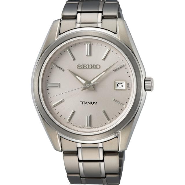 【SEIKO 精工】CS 鈦金屬手錶 好禮2選1 雙11 優惠(SUR369P1/6N52-00B0S)