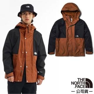 【The North Face】男 M 78 RAIN TOP JACKET 戶外休閒防風防水外套.夾克(5JZJ-QHO 紅棕)