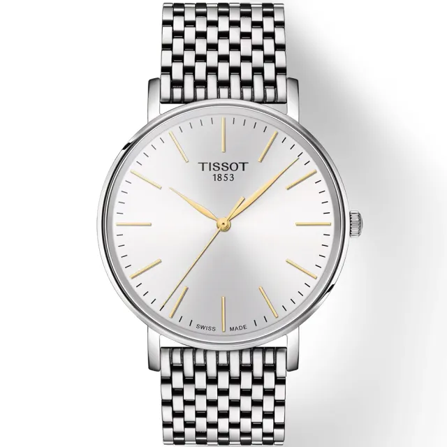 【TISSOT 天梭】Everytime 經典雋永大三針情侶手錶 對錶 母親節 送禮 禮物(T1434101101101+T1432101101101)