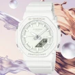 【CASIO 卡西歐】G-SHOCK WOMEN 農家橡樹 經典白 簡約八角雙顯腕錶 禮物推薦 畢業禮物(GMA-P2100-7A)