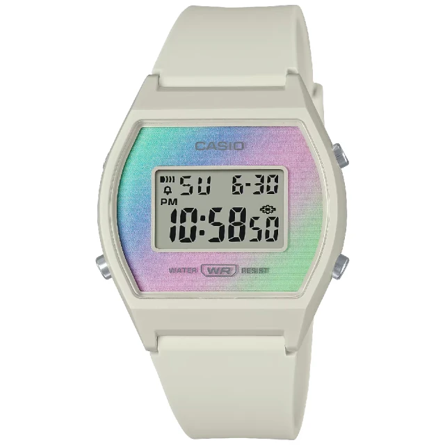 CASIO 卡西歐 精緻漸變粉彩時尚腕錶 35mm(LW-205H-8A)