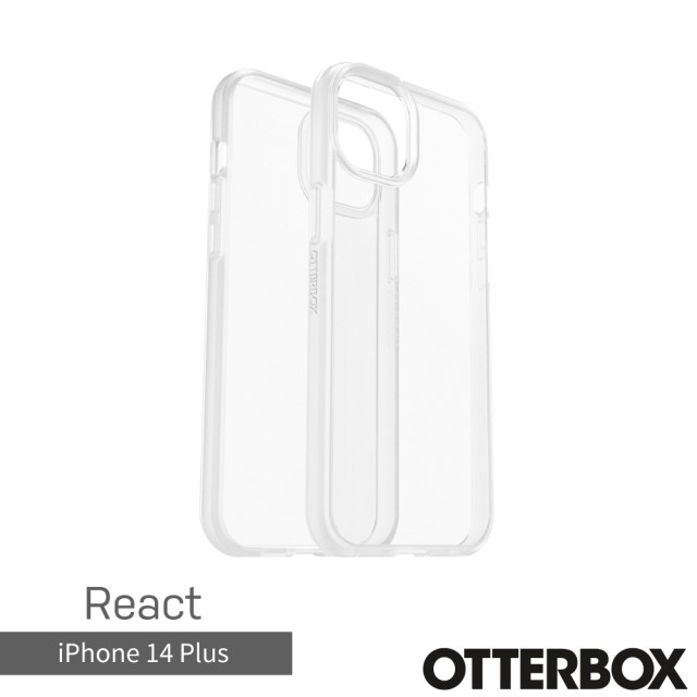 【OtterBox】iPhone 14 Plus 6.7吋 React 輕透防摔殼(透明)