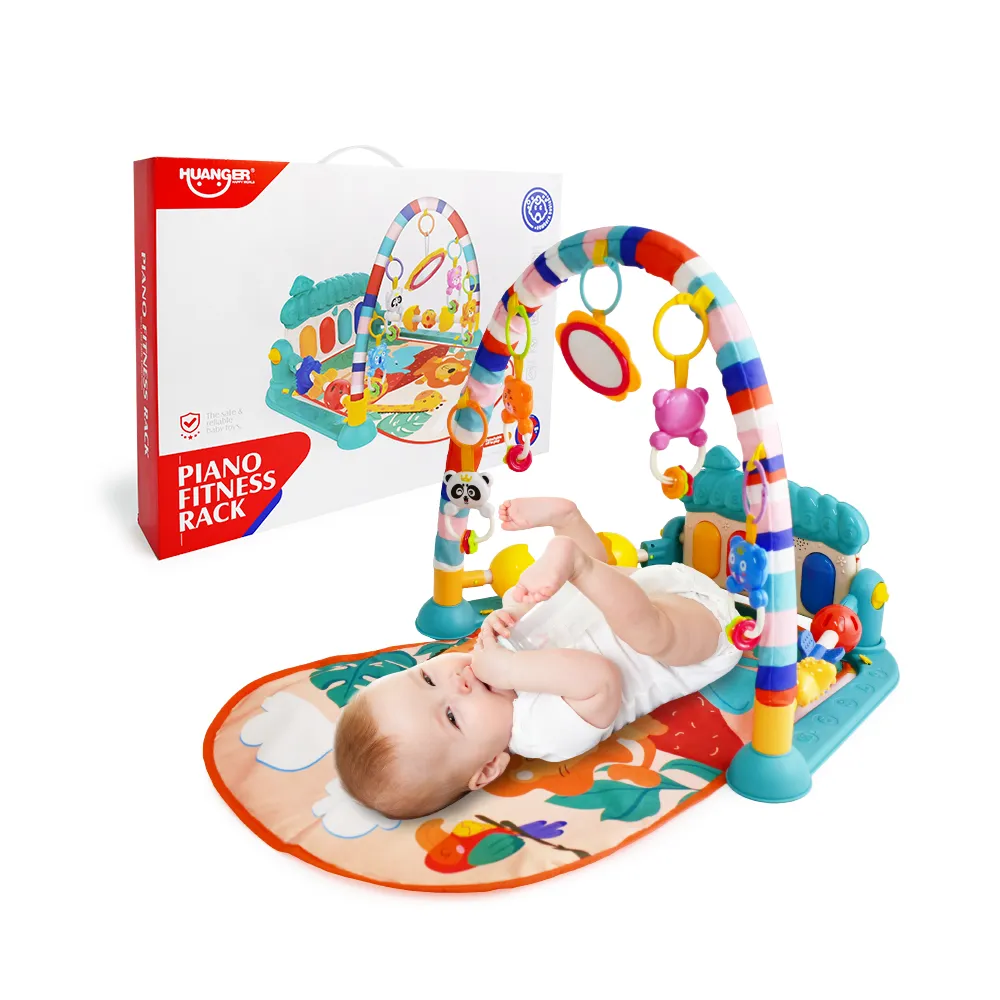 【Playful Toys 頑玩具】蘑菇腳踏琴嬰兒健力架(踢踢琴 寶寶健身架 嬰兒玩具)