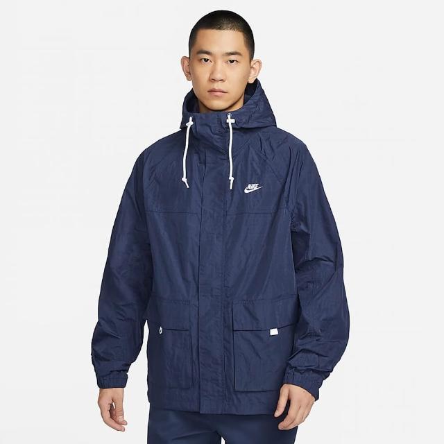 【NIKE 耐吉】外套 男款 運動連帽外套 AS M NK CLUB BANDON JKT 藍 FN3109-410