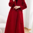 【巴黎精品】羊毛大衣毛呢外套(時尚長版寬鬆修身女外套3色a1dg26)