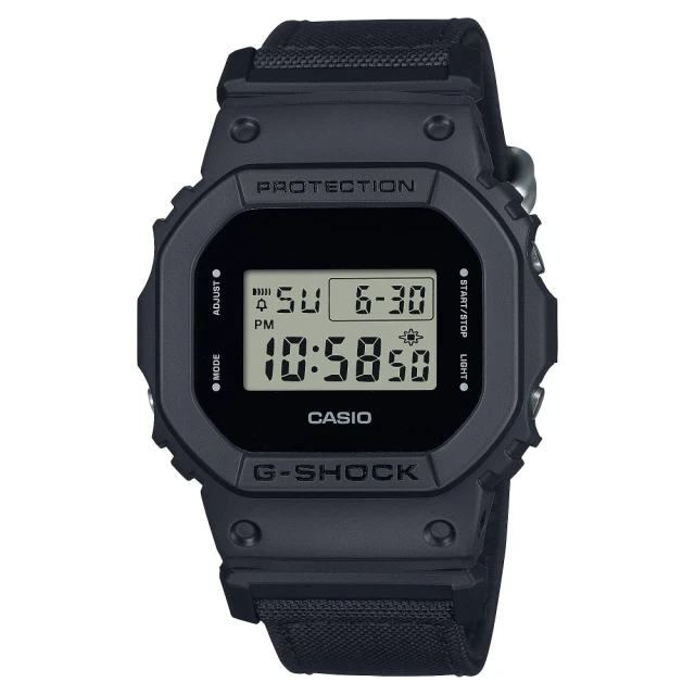 CASIO 卡西歐 G-SHOCK 碳纖維泥人太陽能雙顯腕錶