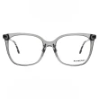 【BURBERRY 巴寶莉】經典格紋細臂大方框 光學眼鏡(灰 黑白條紋#B2367F 4033)