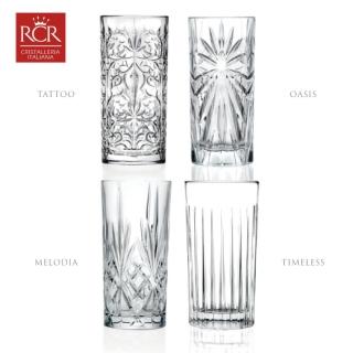 【RCR】無鉛水晶玻璃酒杯4入禮盒組 禮物 交換禮物(MIXOLOGYLOGY LONG DRINK調酒杯 雞尾酒杯 啤酒杯)