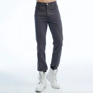 【BOBSON】男款保暖高腰膠原蛋白直筒褲(深灰1815-85)