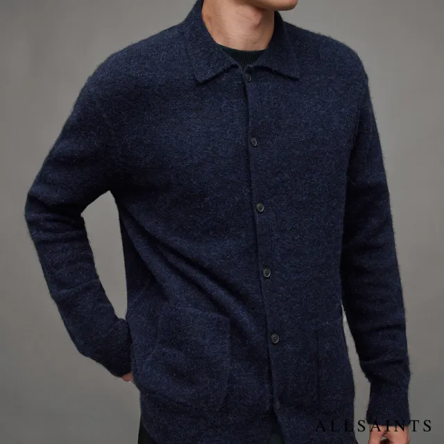 【ALLSAINTS】CYGNUS 羊毛針織寬鬆開襟外套 MK126Z(舒適版型)
