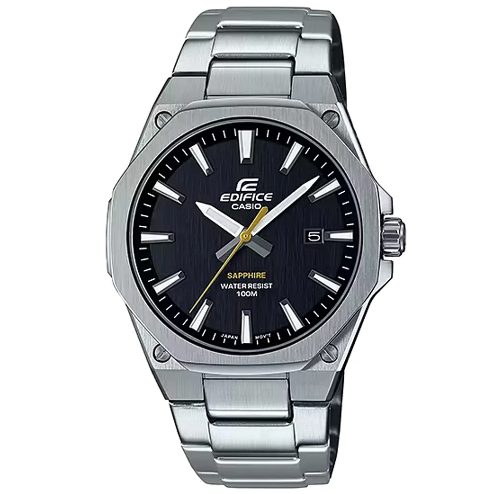 【CASIO 卡西歐】EDIFICE 輕薄設計 八角錶圈 運動腕錶 母親節 禮物 推薦(EFR-S108D-1AV)