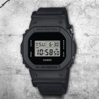 【CASIO 卡西歐】G-SHOCK 尼龍錶帶 電子手錶 過年送禮 禮物 推薦(DW-5600BCE-1)