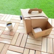 【簡約家具】實木拼接地板 實木地板 6入(相思木地板 拼接地板 卡扣地板)