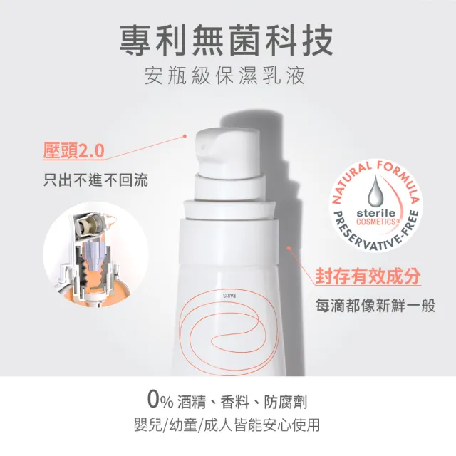 【Avene 雅漾官方直營】HYDRA-10極簡水凝乳/霜 40ml(前安敏乳液改版)