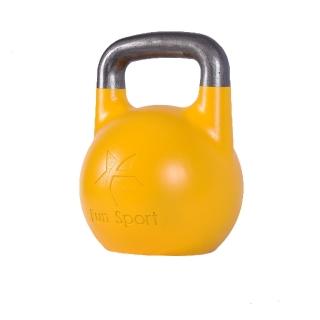 【Fun Sport】競技壺鈴 kettlebell 16kg 黃(壺鈴 健身)