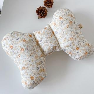 【Lianne baby】鼠尾草花手工寶寶嬰兒推車汽座護頸枕/蝴蝶枕(推車靠枕 安全座椅枕頭 天使枕)