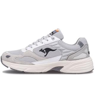 【KangaROOS】美國袋鼠鞋 男 EXO2 復古慢跑鞋 灰(KM41138)