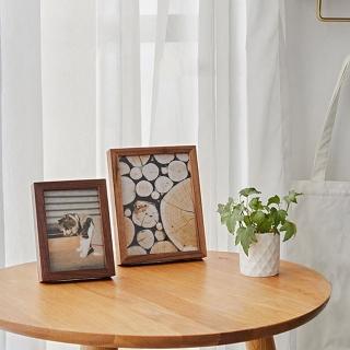 【LIFE SHOP 生活購物】實木相框 / 6x8 / 胡桃木(原木桌框 原木相框 桌框 相框 胡桃木相框)