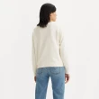 【LEVIS 官方旗艦】女款 重磅大學Tee / 美式休閒印花 405GSM厚棉 米白 熱賣單品 A7288-0012