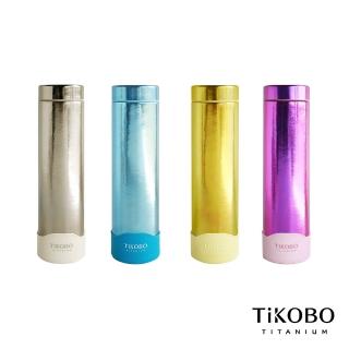 【TiKOBO 鈦工坊】鈦水壺 純鈦 星光保溫杯／保溫杯／隨行瓶 400ml 四色可選(贈杯套)