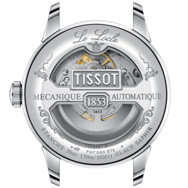 【TISSOT 天梭】官方授權 Le Locle 立洛克 創新時尚腕錶-39.3mm(T0064071103302)