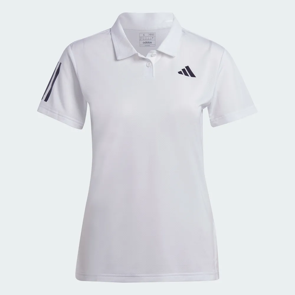 【adidas 愛迪達】運動上衣 短袖POLO 女上衣 CLUB POLO(HY2703)