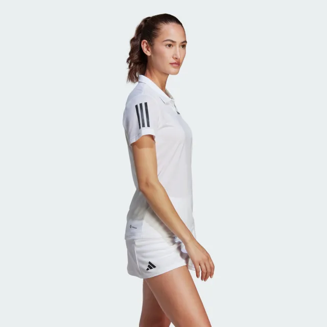 【adidas 愛迪達】運動上衣 短袖POLO 女上衣 CLUB POLO(HY2703)