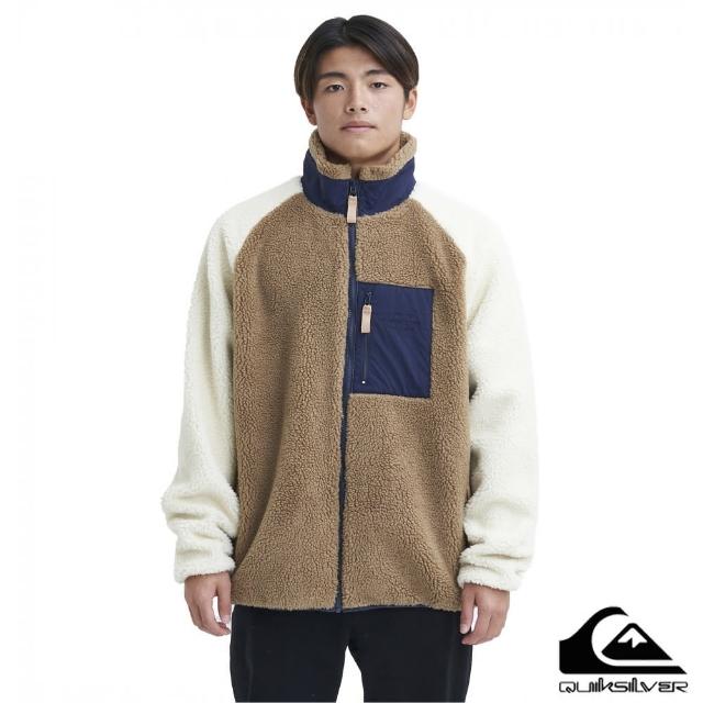 【Quiksilver】男款- BOA FLEECE STAND BLOUSON刷毛外套-咖啡色(QJK234054-80)