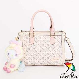 【Arnold Palmer 雨傘】手提包附長背帶 Unicorn系列(粉色)