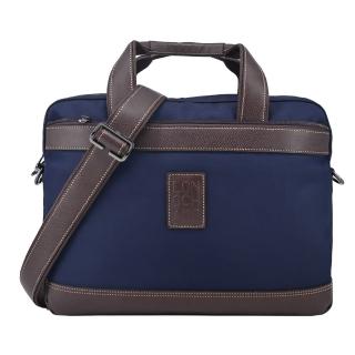 【LONGCHAMP】BOXFORD系列帆布兩用公事包(小/深藍)