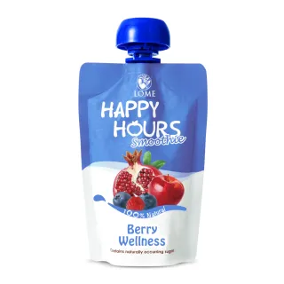 即期品【HAPPY HOURS】生機纖果飲100g-6包(蘋果/紅石榴/覆盆莓/藍莓)