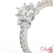 【DOLLY】0.50克拉 求婚戒18K金完美車工鑽石戒指(047)