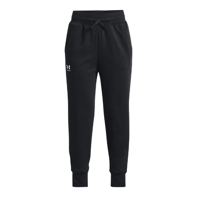 【UNDER ARMOUR】UA官方直營 女童 Rival Fleece 運動長褲_1373131-001(黑)