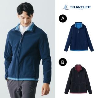 【TRAVELER 旅行者】男款Polartec Windbloc防風保暖雙面穿外套 232TR215(防風保暖/雙面穿外套)