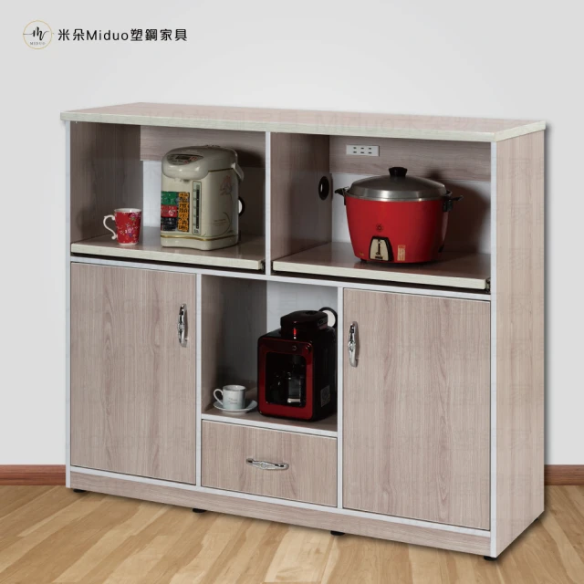 Miduo 米朵塑鋼家具 2.2尺四門一抽一拉盤塑鋼電器櫃 