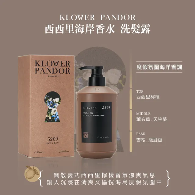 【KLOWER PANDOR】KP記憶香氛 ME TIME時光香水洗髮露680ml(多款任選)