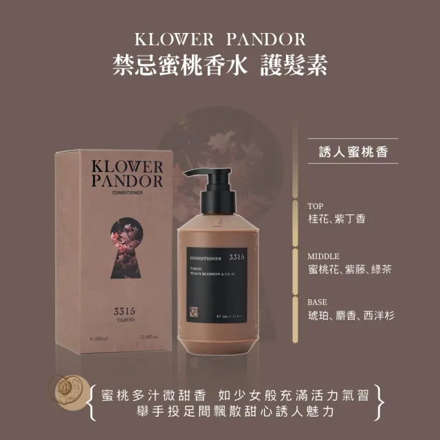 【KLOWER PANDOR】KP記憶香氛 ME TIME時光香水絲柔護髮素380ml(多款任選)