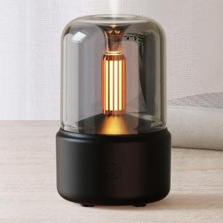 【BeOK】創意燭光香薰加濕器 USB桌面氣氛家用薰香水氧機