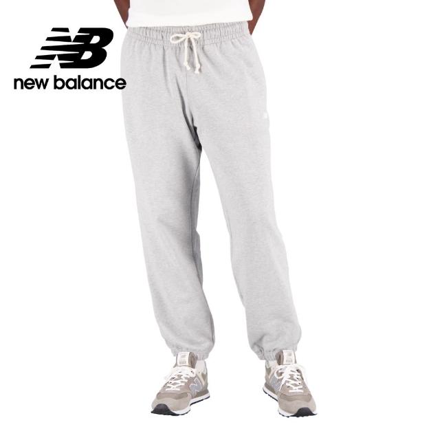 【NEW BALANCE】NB 鬆緊抽繩休閒長褲_AMP31503AG_男性_淺灰色(亞版 版型正常)