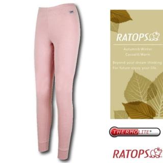 【RATOPS】女 Thermolite 保暖長褲.衛生褲/質輕保暖.吸溼排汗(DB5087 淺粉紅 V1)