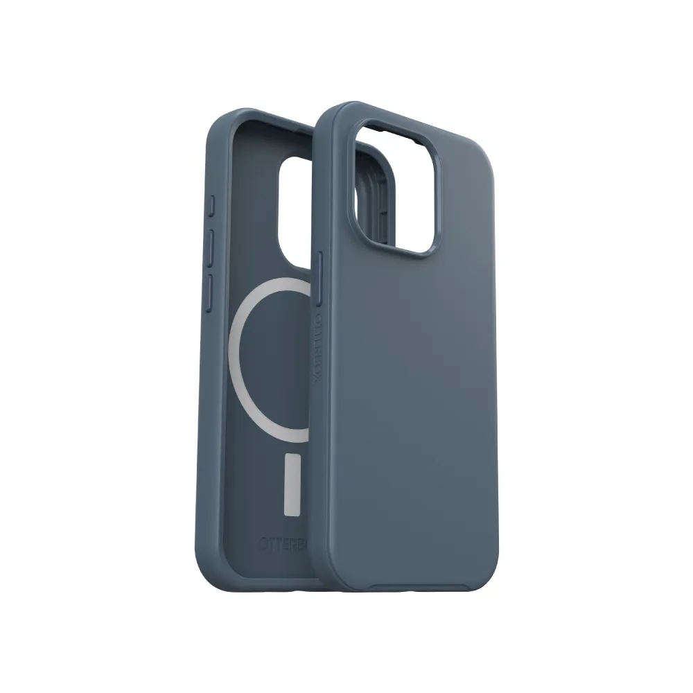 【OtterBox】iPhone 15 Pro 6.1吋 Symmetry Plus 炫彩幾何保護殼-藍(支援MagSafe)