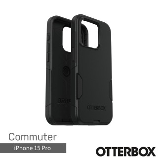 【OtterBox】iPhone 15 Pro 6.1吋 Commuter 通勤者系列保護殼(黑)